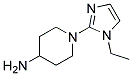 1-(1-ETHYL-1H-IMIDAZOL-2-YL)-PIPERIDIN-4-YLAMINE 结构式