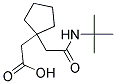 (1-[2-(TERT-BUTYLAMINO)-2-OXOETHYL]CYCLOPENTYL)ACETIC ACID 结构式