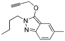 2-BUTYL-5-METHYL-3-PROP-2-YNYLOXY-2H-INDAZOLE 结构式