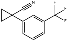 1-(3-TRIFLUOROMETHYL-PHENYL)-CYCLOPROPANECARBONITRILE 结构式