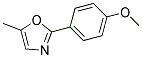 2-(4-METHOXY-PHENYL)-5-METHYL-OXAZOLE 结构式