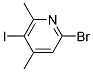 6-溴-2,4-二甲基-3-碘吡啶,95% 结构式