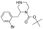 2-(2-BROMO-BENZYL)-PIPERAZINE-1-CARBOXYLIC ACID TERT-BUTYL ESTER 结构式