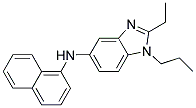 (2-Ethyl-1-propyl-1H-benzoimidazol-5-yl)-naphthalen-1-yl-amine 结构式