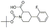 1-(TERT-BUTOXYCARBONYL)-4-(2-FLUOROPHENYL)PIPERIDINE-2-CARBOXYLIC ACID 结构式