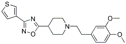 1-[2-(3,4-DIMETHOXYPHENYL)ETHYL]-4-[3-(3-THIENYL)-1,2,4-OXADIAZOL-5-YL]PIPERIDINE 结构式
