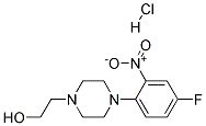 2-[4-(4-氟-2-硝基苯基)哌嗪-1-基]-乙醇盐酸盐 结构式