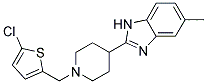 2-(1-[(5-CHLORO-2-THIENYL)METHYL]PIPERIDIN-4-YL)-5-METHYL-1H-BENZIMIDAZOLE 结构式