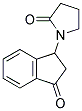 1-(3-OXO-INDAN-1-YL)-PYRROLIDIN-2-ONE 结构式