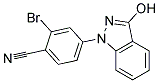 2-BROMO-4-(3-HYDROXY-INDAZOL-1-YL)-BENZONITRILE 结构式