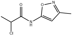 2-CHLORO-N-(3-METHYLISOXAZOL-5-YL)PROPANAMIDE 结构式