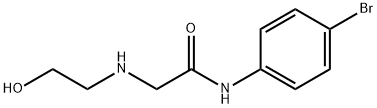 N-(4-溴苯基)-2-((2-羟乙基)氨基)乙酰胺 结构式