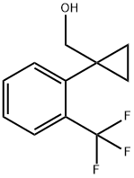 [1-(2-Trifluoromethyl-phenyl)-cyclopropyl]-methanol 结构式