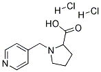 1-PYRIDIN-4-YLMETHYL-PYRROLIDINE-2-CARBOXYLIC ACID DIHYDROCHLORIDE 结构式