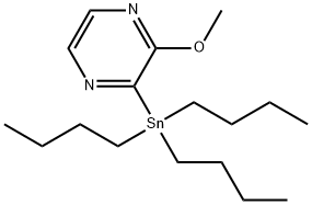 2-METHOXY-3-(TRIBUTYLSTANNYL)PYRAZINE 结构式