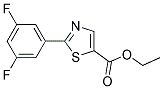 2-(3,5-DIFLUORO-PHENYL)-THIAZOLE-5-CARBOXYLIC ACID ETHYL ESTER 结构式