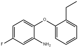 2-(2-ETHYLPHENOXY)-5-FLUOROANILINE 结构式
