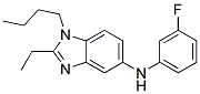 (1-Butyl-2-ethyl-1H-benzoimidazol-5-yl)-(3-fluoro-phenyl)-amine 结构式