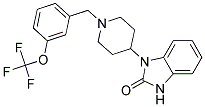 1-(1-[3-(TRIFLUOROMETHOXY)BENZYL]PIPERIDIN-4-YL)-1,3-DIHYDRO-2H-BENZIMIDAZOL-2-ONE 结构式
