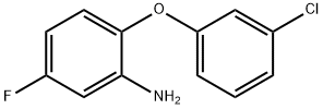 2-(3-氯苯氧基)-5-氟苯胺 结构式