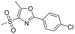 2-(4-CHLORO-PHENYL)-4-METHANESULFONYL-5-METHYL-OXAZOLE 结构式