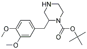 2-(3,4-DIMETHOXY-BENZYL)-PIPERAZINE-1-CARBOXYLIC ACID TERT-BUTYL ESTER 结构式