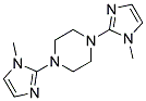 1,4-BIS-(1-METHYL-1H-IMIDAZOL-2-YL)-PIPERAZINE 结构式
