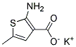 2-AMINO-5-METHYLTHIOPHENE-3-CARBOXYLIC ACID POTASSIUM SALT 结构式