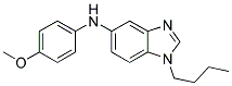(1-BUTYL-1H-BENZOIMIDAZOL-5-YL)-(4-METHOXY-PHENYL)-AMINE 结构式