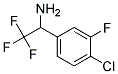 1-(4-CHLORO-3-FLUORO-PHENYL)-2,2,2-TRIFLUORO-ETHYLAMINE 结构式