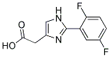 [2-(2,5-DIFLUOROPHENYL)-IMIDAZOL-4-YL]-ACETIC ACID 结构式