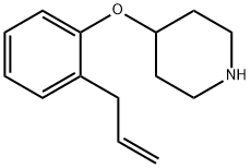 2-ALLYLPHENYL 4-PIPERIDINYL ETHER 结构式