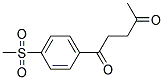 1-[4-(METHYLSULFONYL)PHENYL]PENTANE-1,4-DIONE 结构式