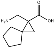 1-AMINOMETHYL-SPIRO[2,4]HEPTANE-1-CARBOXYLIC ACID 结构式
