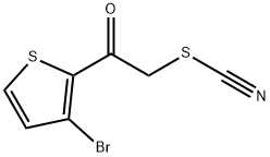 2-(3-BROMO-2-THIENYL)-2-OXOETHYL THIOCYANATE 结构式