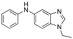 (1-ETHYL-1H-BENZOIMIDAZOL-5-YL)-PHENYL-AMINE 结构式