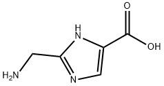 2-(氨基甲基)-1H-咪唑-5-羧酸 结构式