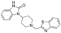 1-[1-(1,3-Benzothiazol-2-ylmethyl)piperidin-4-yl]-1,3-dihydro-2H-benzimidazol-2-one 结构式
