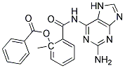 2-AMINO-6-(2-BENZOYLOXYMETHYLBENZAMIDO)-PURINE 结构式