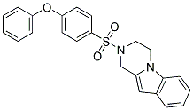 2-[(4-PHENOXYPHENYL)SULFONYL]-1,2,3,4-TETRAHYDROPYRAZINO[1,2-A]INDOLE 结构式