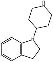 1-(哌啶-4-基)-2,3-二氢-1H-吲哚 结构式