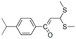 1-(4-Isopropyl-phenyl)-3,3-bis-methylsulfanyl-propenone 结构式