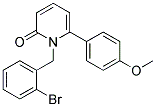 1-(2-Bromobenzyl)-6-(4-methoxyphenyl)pyridin-2(1H)-one 结构式