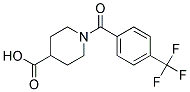 1-[4-(TRIFLUOROMETHYL)BENZOYL]PIPERIDINE-4-CARBOXYLIC ACID 结构式