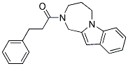 2-(3-PHENYLPROPANOYL)-2,3,4,5-TETRAHYDRO-1H-[1,4]DIAZEPINO[1,2-A]INDOLE 结构式