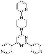 2,4-DI-PYRIDIN-4-YL-6-(4-PYRIDIN-2-YL-PIPERAZIN-1-YL)-PYRIMIDINE 结构式