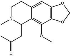 1-(4-METHOXY-6-METHYL-5,6,7,8-TETRAHYDRO-[1,3]DIOXOLO[4,5-G]ISOQUINOLIN-5-YL)-PROPAN-2-ONE 结构式
