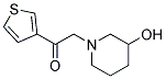 1-(3-Hydroxy-piperidin-1-yl)-2-thiophen-3-yl-ethanone 结构式