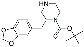 2-BENZO[1,3]DIOXOL-5-YLMETHYL-PIPERAZINE-1-CARBOXYLIC ACID TERT-BUTYL ESTER 结构式
