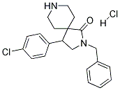 2-BENZYL-4-(4-CHLOROPHENYL)-2,8-DIAZASPIRO[4.5]DECAN-1-ONE HYDROCHLORIDE 结构式